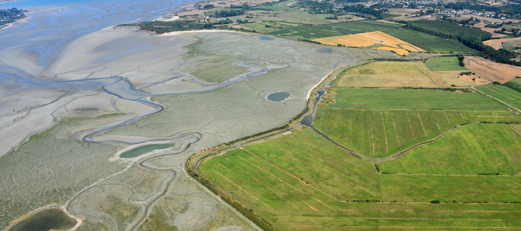 Vue aérienne Beaussais / Lancieux